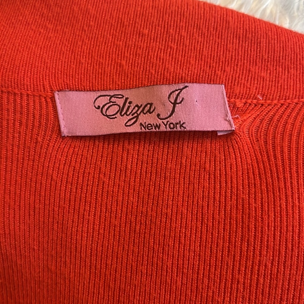 Orange bolero sweater - Picture 3 of 5
